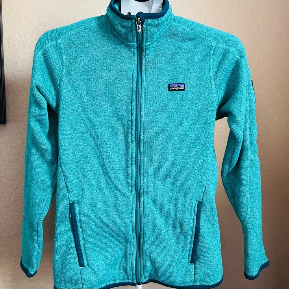 Patagonia Women’s Full-Zip Fleece Jacket - XS - Teal Blue